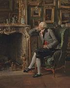Henri Pierre Danloux The Baron de Besenval in his Study Sweden oil painting artist